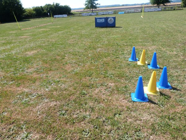 Fussball-Golf-Parcours vorbereitet